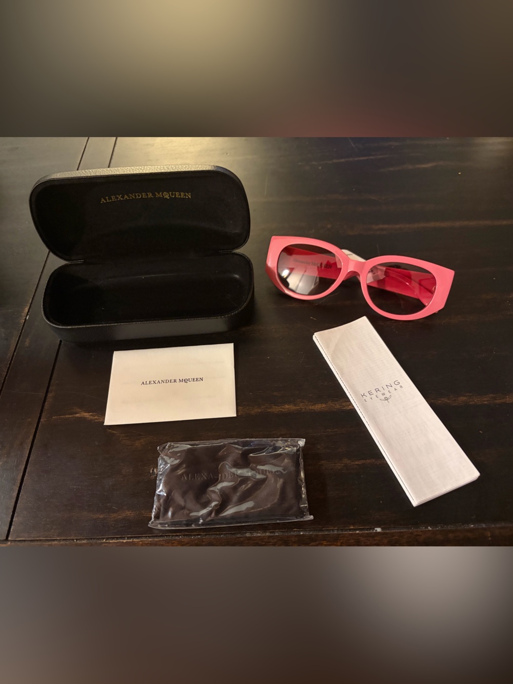 Full Inclusion Pink Alexander McQueen Sunglasses